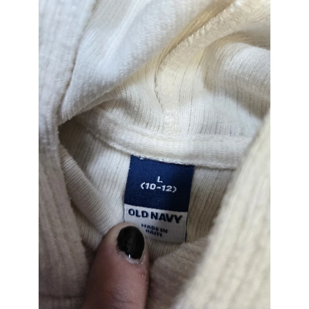 Old Navy Girl's Crop Lightweight long sleeve hooded sweater Size‎ Large 10-12